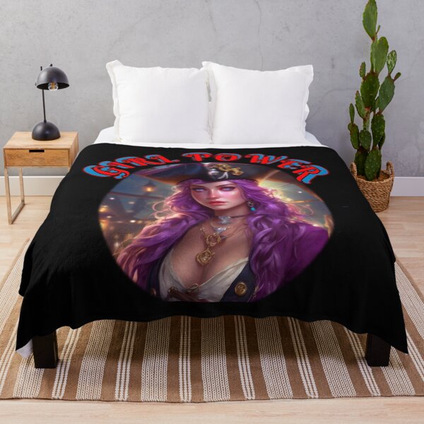 Item preview, Girl power, purple peach, the American pirate queen,cool pirate girl,a strong woman in a man’s world, a galantine designed and sold by sailorsam1805.