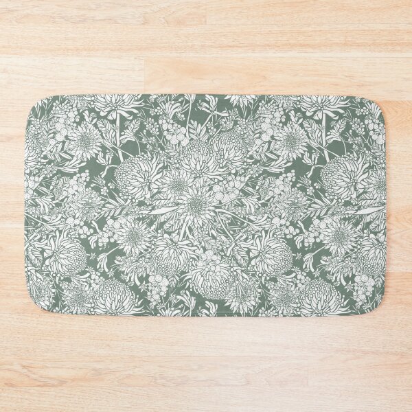 Item preview, Australian Country Garden - Sage And White designed and sold by Sketchbook Designs.