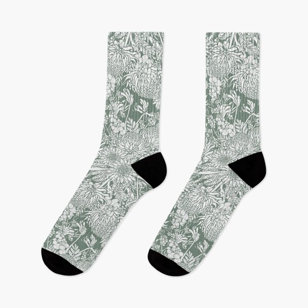 Item preview, Australian Country Garden - Sage And White designed and sold by Sketchbook Designs.