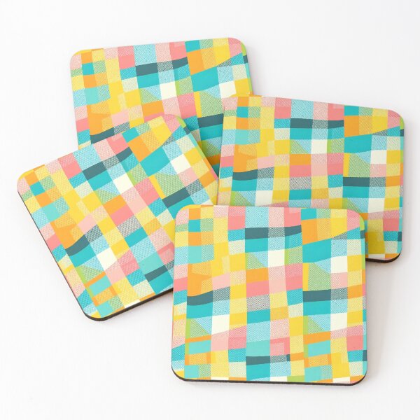 Item preview, Summer Color Inspired Checkered Print Pattern designed and sold by PinUpPizzazz.