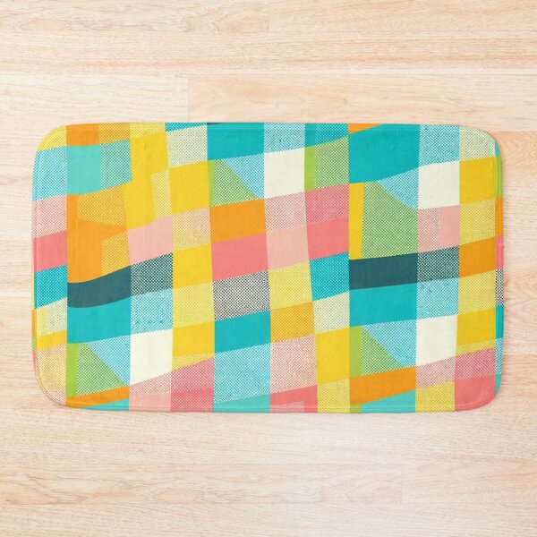 Item preview, Summer Color Inspired Checkered Print Pattern designed and sold by PinUpPizzazz.