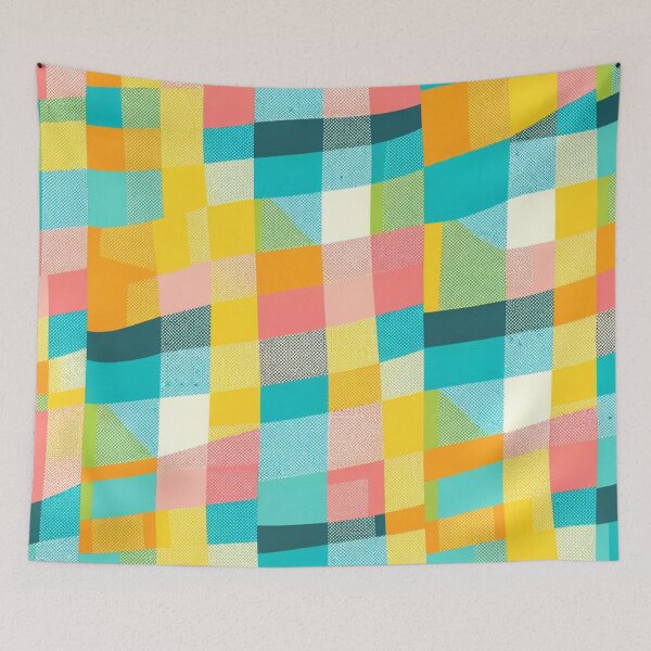 Item preview, Summer Color Inspired Checkered Print Pattern designed and sold by PinUpPizzazz.