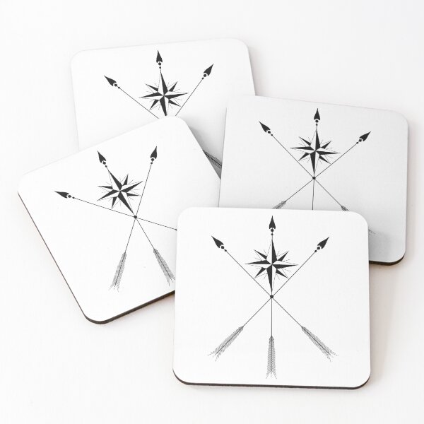 Item preview, Antique Arrows Design One Black & White  designed and sold by ColdCreekCanvas.