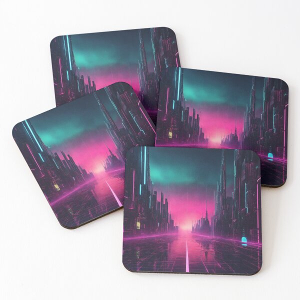 Item preview, Neon Horizon: A Cybernetic Dawn designed and sold by John v p.