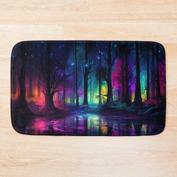 Item preview, Fantasy Dreamscape: Enchanted Forest, Bioluminescent Painting designed and sold by Fantasy Masterpiece.