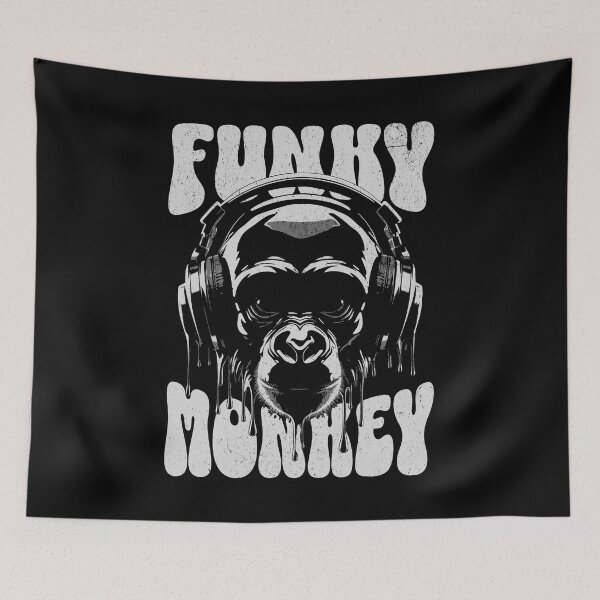 Item preview, Funky Monkey - Funny Monkey Music Lover Graffiti designed and sold by Urban-Alien.