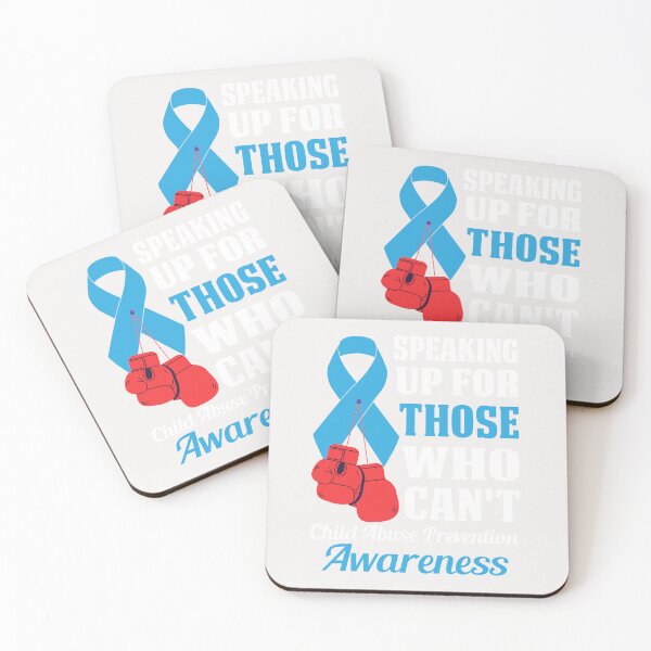Item preview, Blue Ribbon Boxing Gloves Child Abuse Prevention Awareness designed and sold by roboartpixel.