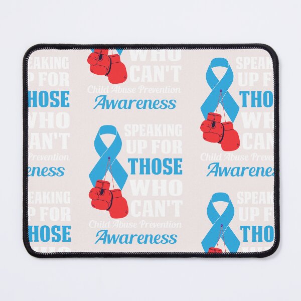 Item preview, Blue Ribbon Boxing Gloves Child Abuse Prevention Awareness designed and sold by roboartpixel.