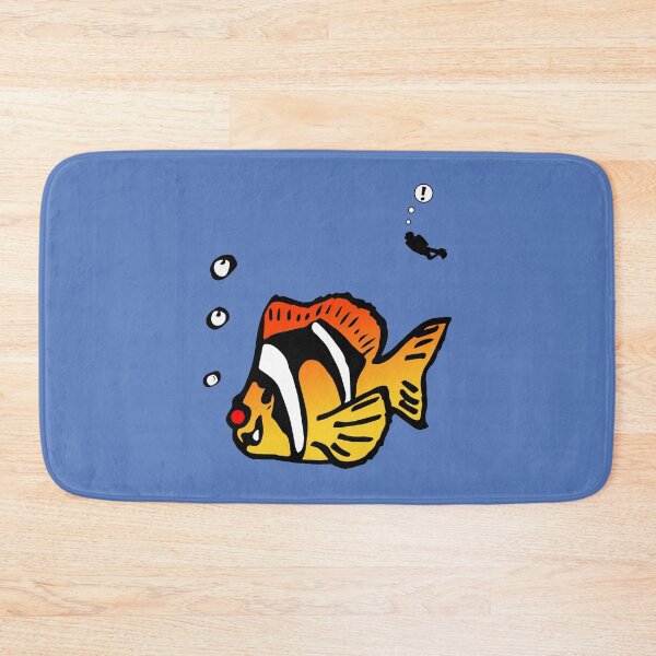 Item preview, Cartoon clownfish funny design, with red nose - in colour designed and sold by Twenty Twenty Visions.