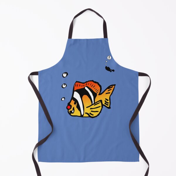 Item preview, Cartoon clownfish funny design, with red nose - in colour designed and sold by Twenty Twenty Visions.