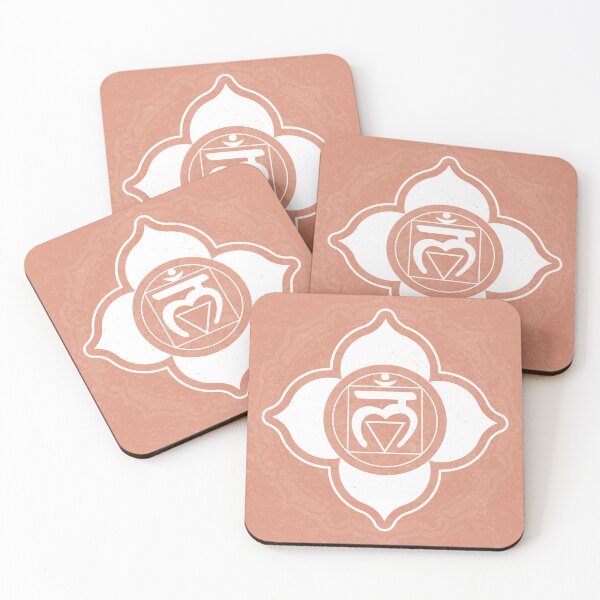 Item preview, Root Chakra Mandala - Coral + Snow designed and sold by Irene Estelle.