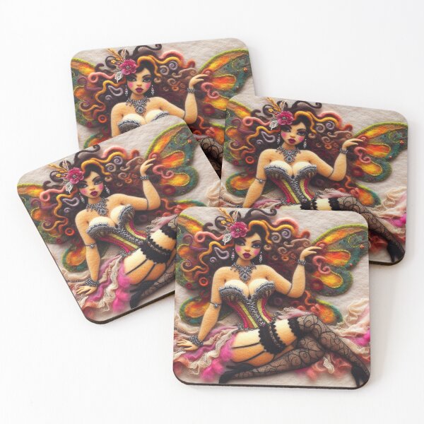 Item preview, Colorful Butterfly Fairy FF044 designed and sold by FairytalePress.