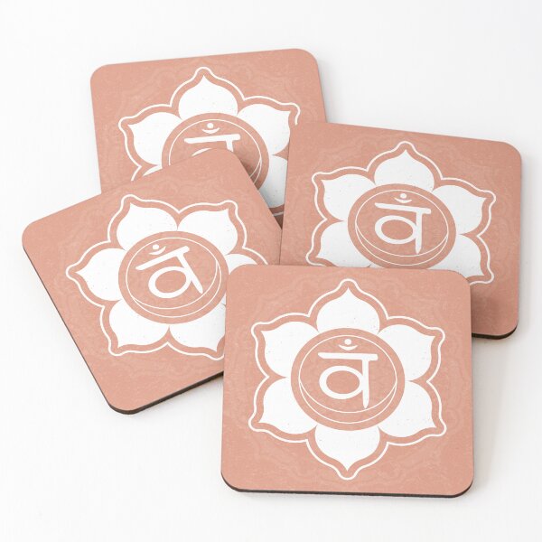 Item preview, Sacral Chakra Mandala - Coral + Snow designed and sold by Irene Estelle.