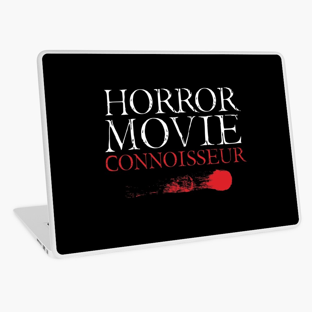 Horror Movie Connoisseur Laptop Skin By Kjanedesigns Redbubble