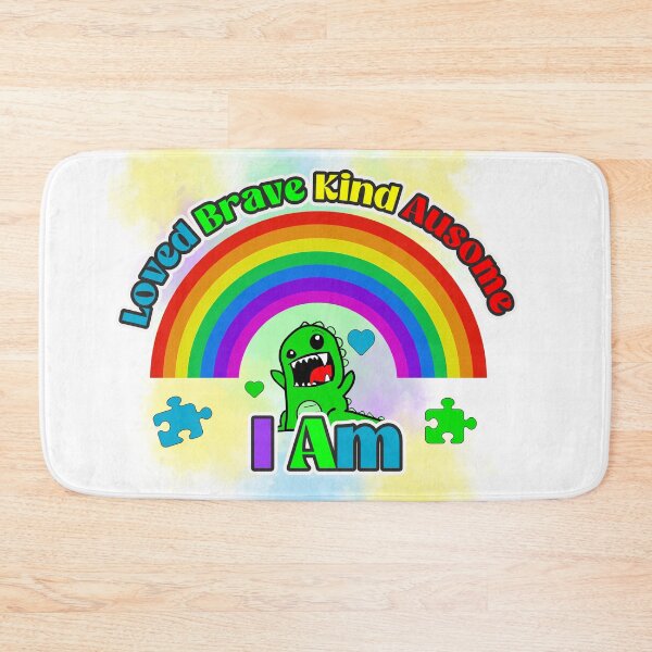 Item preview, I am Loved Ausome Kind green Dinosaur  designed and sold by EastLosStilo.