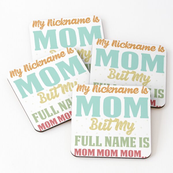 Item preview, Great My Nickname Is Mom But My Full Name Is Mom Gift Retro designed and sold by roboartpixel.