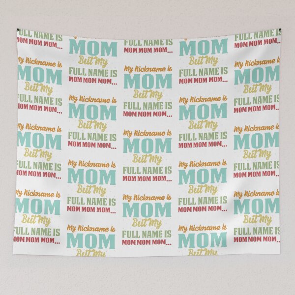 Item preview, Great My Nickname Is Mom But My Full Name Is Mom Gift Retro designed and sold by roboartpixel.