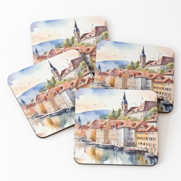 Item preview, Beautiful Watercolor Europe Landscape 1 designed and sold by Yzakreativ.