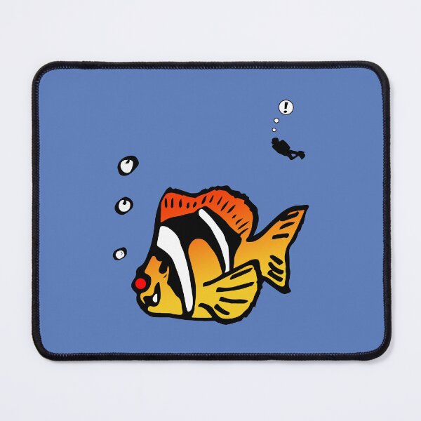 Item preview, Cartoon clownfish funny design, with red nose - in colour designed and sold by Twenty Twenty Visions.