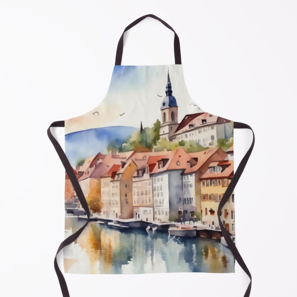 Item preview, Beautiful Watercolor Europe Landscape 1 designed and sold by Yzakreativ.