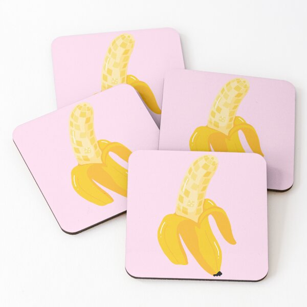 Item preview, Funky Yellow Disco Ball Banana Fruit Groovy Illustration designed and sold by rubyroller-art.