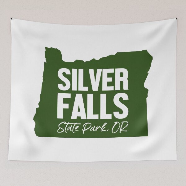 Item preview, Silver Falls State Park Oregon Map designed and sold by bivenart.