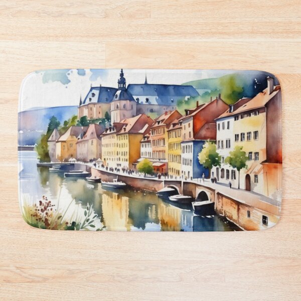 Item preview, Beautiful Watercolor Europe Landscape 2 designed and sold by Yzakreativ.