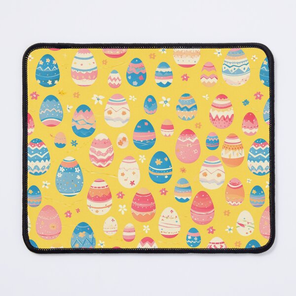 Item preview, Easter Eggs Pattern on Yellow Background designed and sold by Frezcola.
