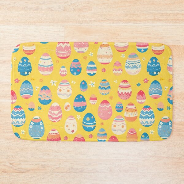 Item preview, Easter Eggs Pattern on Yellow Background designed and sold by Frezcola.