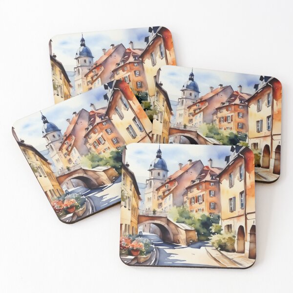 Item preview, Beautiful Watercolor Europe Landscape 3 designed and sold by Yzakreativ.