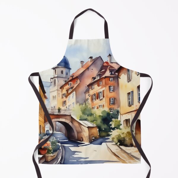 Item preview, Beautiful Watercolor Europe Landscape 3 designed and sold by Yzakreativ.