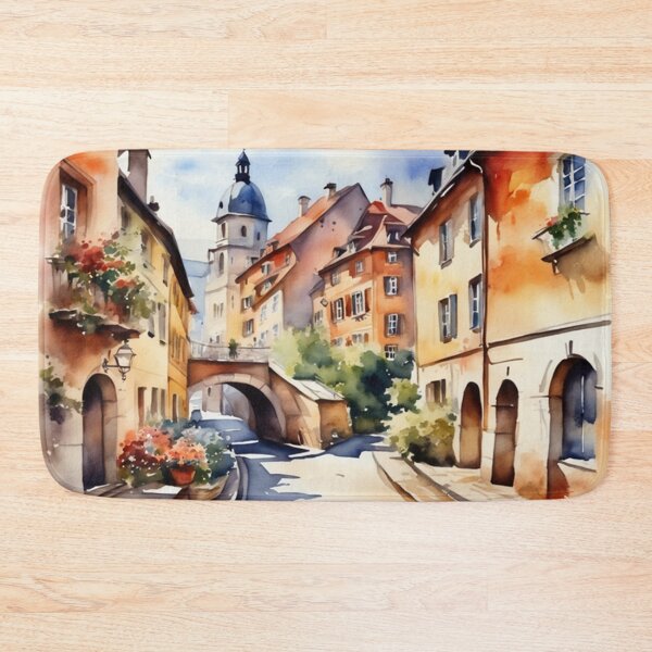 Item preview, Beautiful Watercolor Europe Landscape 3 designed and sold by Yzakreativ.