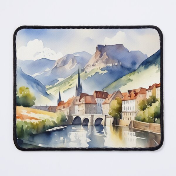 Item preview, Beautiful Watercolor Europe Landscape 4 designed and sold by Yzakreativ.