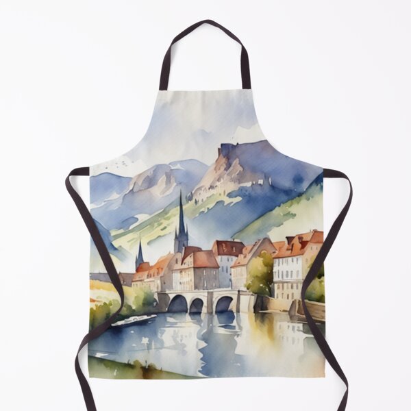 Item preview, Beautiful Watercolor Europe Landscape 4 designed and sold by Yzakreativ.