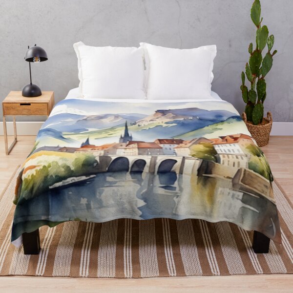 Item preview, Beautiful Watercolor Europe Landscape 4 designed and sold by Yzakreativ.