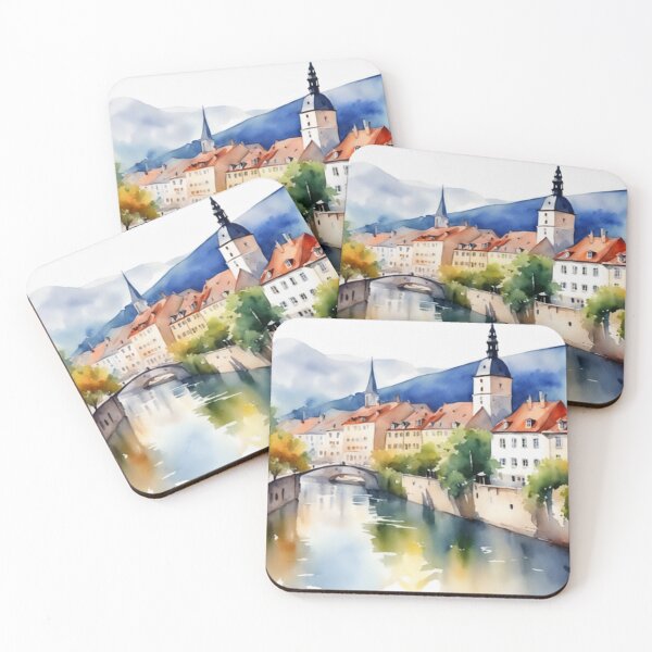 Item preview, Beautiful Watercolor Europe Landscape 5 designed and sold by Yzakreativ.