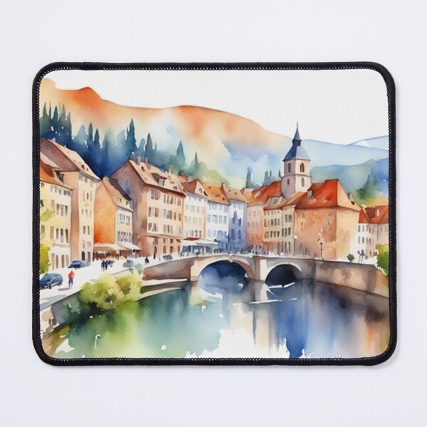 Item preview, Beautiful Watercolor Europe Landscape 6 designed and sold by Yzakreativ.