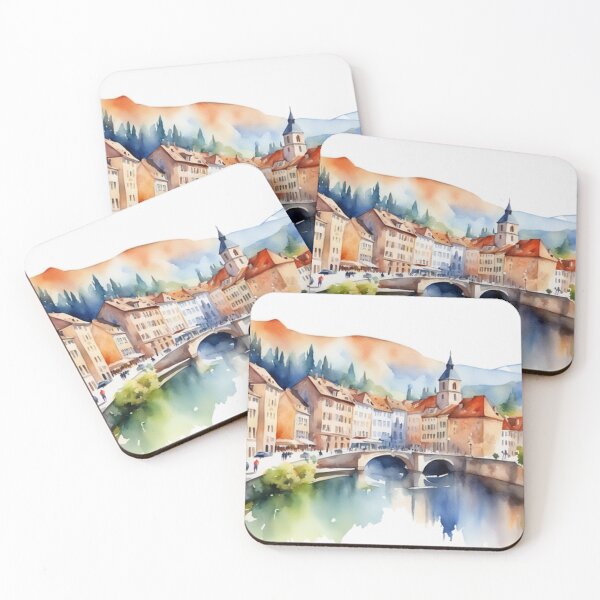 Item preview, Beautiful Watercolor Europe Landscape 6 designed and sold by Yzakreativ.