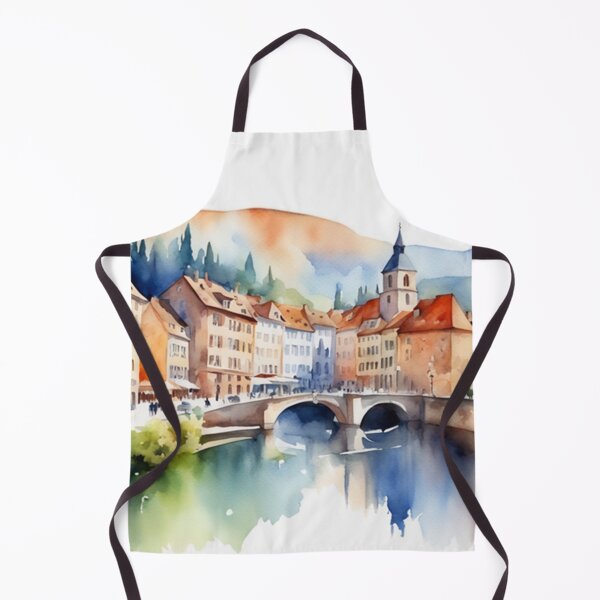 Item preview, Beautiful Watercolor Europe Landscape 6 designed and sold by Yzakreativ.
