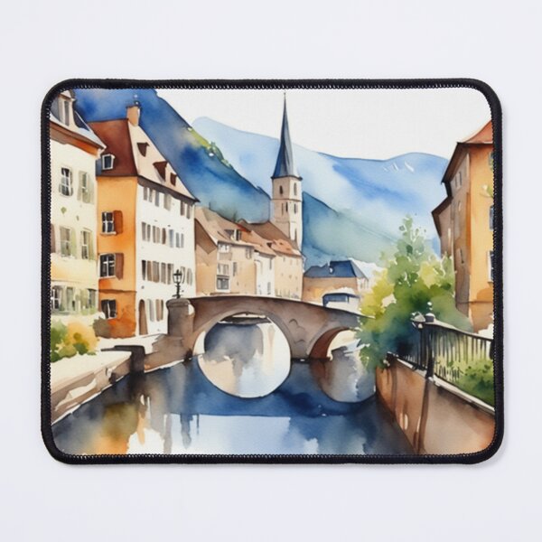 Item preview, Beautiful Watercolor Europe Landscape 7 designed and sold by Yzakreativ.