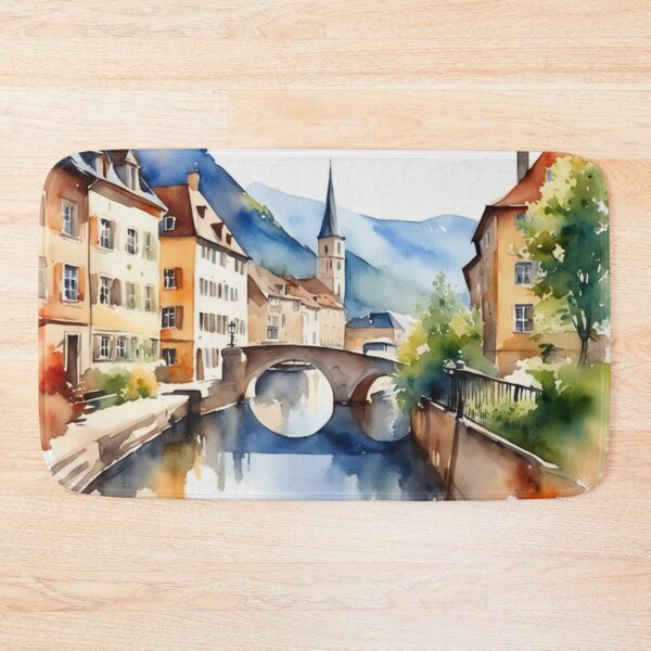 Item preview, Beautiful Watercolor Europe Landscape 7 designed and sold by Yzakreativ.