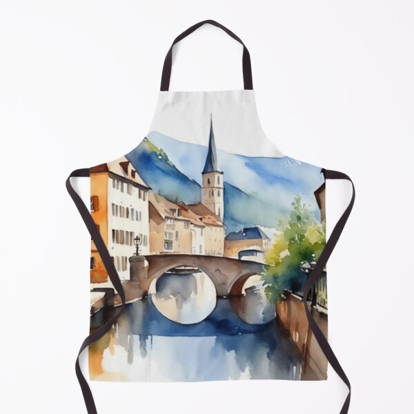 Item preview, Beautiful Watercolor Europe Landscape 7 designed and sold by Yzakreativ.