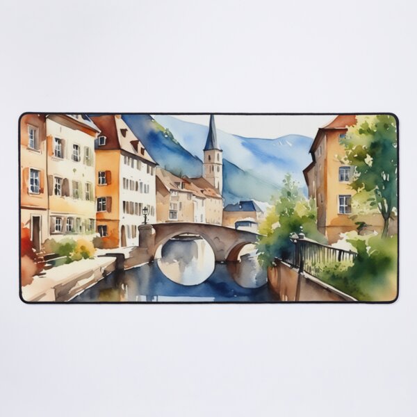 Item preview, Beautiful Watercolor Europe Landscape 7 designed and sold by Yzakreativ.