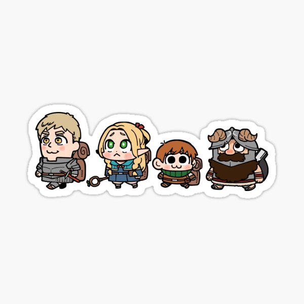 Item preview, dungeon meshi Deliciousness Seekers party  designed and sold by kemny.