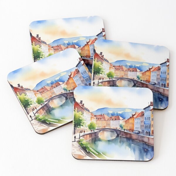 Item preview, Beautiful Watercolor Europe Landscape 8 designed and sold by Yzakreativ.