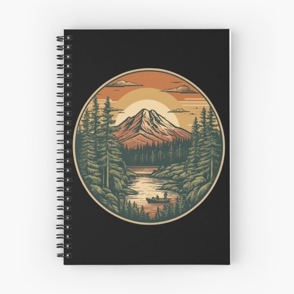 Item preview, Desierto Encantado: Escena Serena de Bosque, Montaña y Lago con Vida Silvestre designed and sold by DotsAndDesigns.