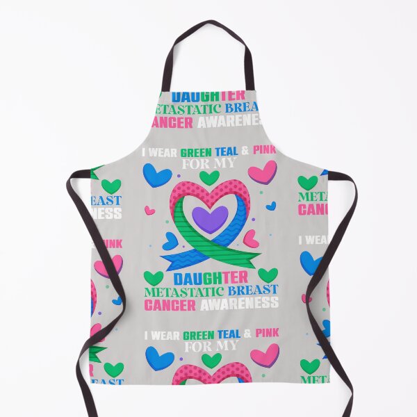 Item preview, Breast Cancer Awareness Wear Green Teal & Pink For Daughter designed and sold by roboartpixel.