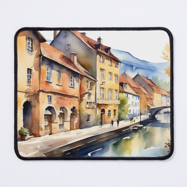 Item preview, Beautiful Watercolor Europe Landscape 9 designed and sold by Yzakreativ.