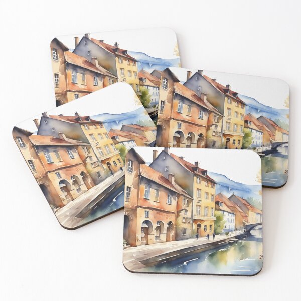 Item preview, Beautiful Watercolor Europe Landscape 9 designed and sold by Yzakreativ.