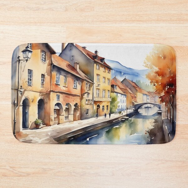 Item preview, Beautiful Watercolor Europe Landscape 9 designed and sold by Yzakreativ.